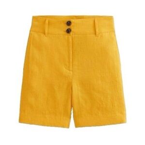 Boden yellow linen shorts sz 14